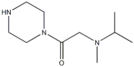 N-isopropyl-N-methyl-N-(2-oxo-2-piperazin-1-ylethyl)amine Structure