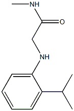 N-methyl-2-{[2-(propan-2-yl)phenyl]amino}acetamide 구조식 이미지