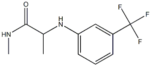 N-methyl-2-{[3-(trifluoromethyl)phenyl]amino}propanamide 구조식 이미지