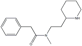 N-methyl-2-phenyl-N-[2-(piperidin-2-yl)ethyl]acetamide Structure