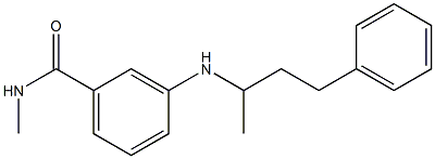 N-methyl-3-[(4-phenylbutan-2-yl)amino]benzamide 구조식 이미지