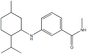 N-methyl-3-{[5-methyl-2-(propan-2-yl)cyclohexyl]amino}benzamide Structure