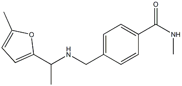 N-methyl-4-({[1-(5-methylfuran-2-yl)ethyl]amino}methyl)benzamide Structure