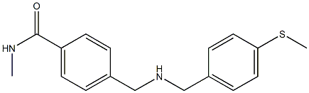 N-methyl-4-[({[4-(methylsulfanyl)phenyl]methyl}amino)methyl]benzamide 구조식 이미지