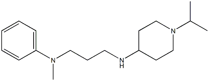 N-methyl-N-(3-{[1-(propan-2-yl)piperidin-4-yl]amino}propyl)aniline Structure