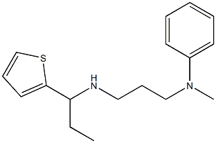 N-methyl-N-(3-{[1-(thiophen-2-yl)propyl]amino}propyl)aniline Structure