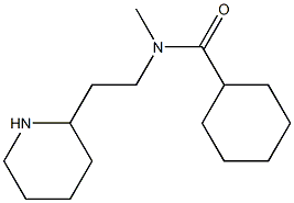 N-methyl-N-[2-(piperidin-2-yl)ethyl]cyclohexanecarboxamide 구조식 이미지