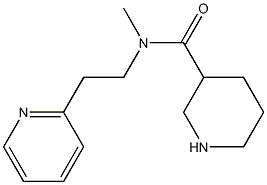 N-methyl-N-[2-(pyridin-2-yl)ethyl]piperidine-3-carboxamide Structure