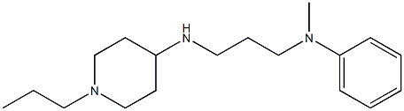 N-methyl-N-{3-[(1-propylpiperidin-4-yl)amino]propyl}aniline 구조식 이미지
