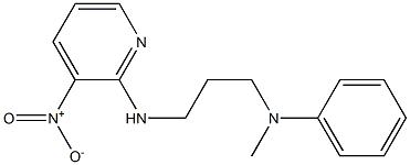 N-methyl-N-{3-[(3-nitropyridin-2-yl)amino]propyl}aniline Structure