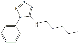 N-pentyl-1-phenyl-1H-1,2,3,4-tetrazol-5-amine Structure