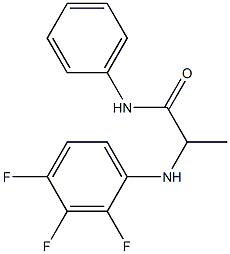 N-phenyl-2-[(2,3,4-trifluorophenyl)amino]propanamide 구조식 이미지