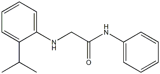 N-phenyl-2-{[2-(propan-2-yl)phenyl]amino}acetamide 구조식 이미지