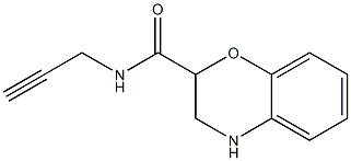 N-prop-2-ynyl-3,4-dihydro-2H-1,4-benzoxazine-2-carboxamide 구조식 이미지