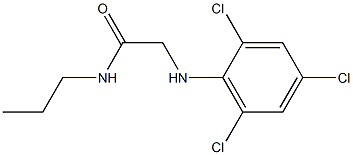 N-propyl-2-[(2,4,6-trichlorophenyl)amino]acetamide Structure