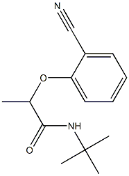 N-tert-butyl-2-(2-cyanophenoxy)propanamide 구조식 이미지