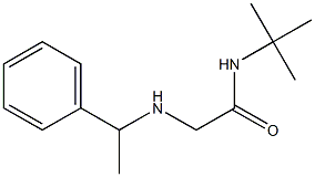 N-tert-butyl-2-[(1-phenylethyl)amino]acetamide Structure