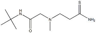 N-tert-butyl-2-[(2-carbamothioylethyl)(methyl)amino]acetamide 구조식 이미지