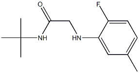 N-tert-butyl-2-[(2-fluoro-5-methylphenyl)amino]acetamide Structure