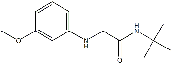 N-tert-butyl-2-[(3-methoxyphenyl)amino]acetamide Structure