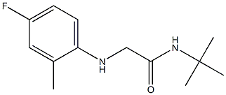 N-tert-butyl-2-[(4-fluoro-2-methylphenyl)amino]acetamide 구조식 이미지