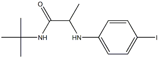 N-tert-butyl-2-[(4-iodophenyl)amino]propanamide Structure