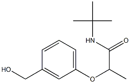 N-tert-butyl-2-[3-(hydroxymethyl)phenoxy]propanamide Structure