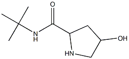 N-tert-butyl-4-hydroxypyrrolidine-2-carboxamide 구조식 이미지