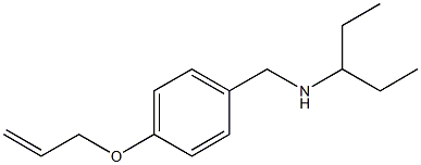 pentan-3-yl({[4-(prop-2-en-1-yloxy)phenyl]methyl})amine Structure