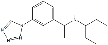 pentan-3-yl({1-[3-(1H-1,2,3,4-tetrazol-1-yl)phenyl]ethyl})amine 구조식 이미지