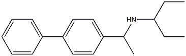 pentan-3-yl[1-(4-phenylphenyl)ethyl]amine Structure