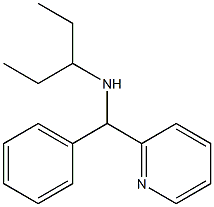 pentan-3-yl[phenyl(pyridin-2-yl)methyl]amine Structure