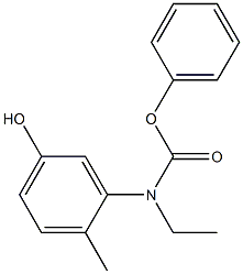 phenyl N-ethyl-N-(5-hydroxy-2-methylphenyl)carbamate 구조식 이미지