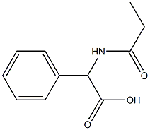 phenyl(propionylamino)acetic acid 구조식 이미지