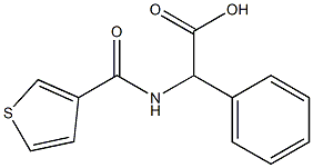 phenyl[(thien-3-ylcarbonyl)amino]acetic acid 구조식 이미지