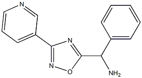 phenyl[3-(pyridin-3-yl)-1,2,4-oxadiazol-5-yl]methanamine Structure