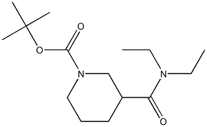 tert-butyl 3-[(diethylamino)carbonyl]piperidine-1-carboxylate 구조식 이미지