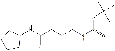 tert-butyl 4-(cyclopentylamino)-4-oxobutylcarbamate 구조식 이미지
