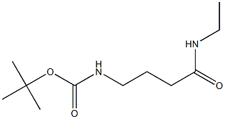 tert-butyl 4-(ethylamino)-4-oxobutylcarbamate Structure