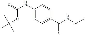 tert-butyl 4-[(ethylamino)carbonyl]phenylcarbamate 구조식 이미지