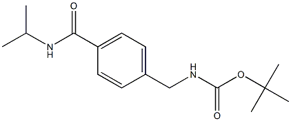 tert-butyl 4-[(isopropylamino)carbonyl]benzylcarbamate 구조식 이미지