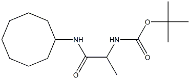 tert-butyl N-[1-(cyclooctylcarbamoyl)ethyl]carbamate Structure