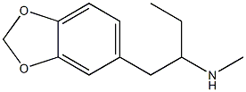 3,4-methylenedioxy-alpha-ethyl-N-methylphenethylamine Structure