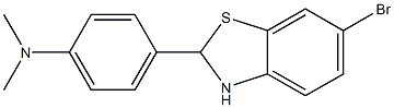 4-(6-BROMO-2,3-DIHYDROBENZO[D]THIAZOL-2-YL)-N,N-DIMETHYLBENZENAMINE Structure