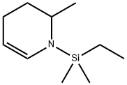 Pyridine,  1-(ethyldimethylsilyl)-1,2,3,4-tetrahydro-2-methyl- Structure