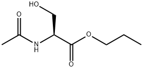 Serine,  N-acetyl-,  propyl  ester 구조식 이미지