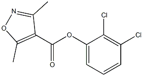 4-Isoxazolecarboxylic  acid,  3,5-dimethyl-,  2,3-dichlorophenyl  ester Structure