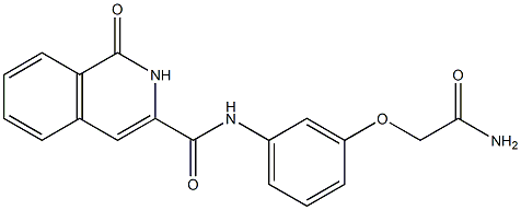 3-Isoquinolinecarboxamide,  N-[3-(2-amino-2-oxoethoxy)phenyl]-1,2-dihydro-1-oxo- 구조식 이미지