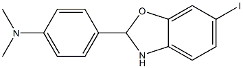 4-(6-IODO-2,3-DIHYDROBENZO[D]OXAZOL-2-YL)-N,N-DIMETHYLBENZENAMINE Structure