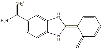 [amino-[(2E)-2-(6-oxo-1-cyclohexa-2,4-dienylidene)-1,3-dihydrobenzoimidazol-5-yl]methylidene]azanium Structure
